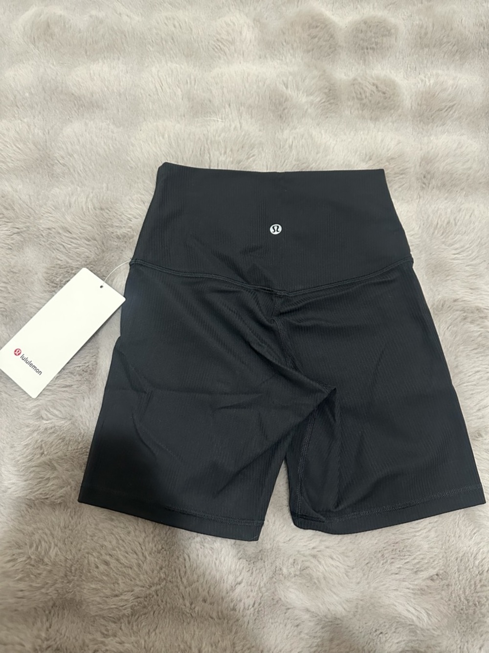 NWT Lululemon Align Ribbed HR Short 6” Black Size 4